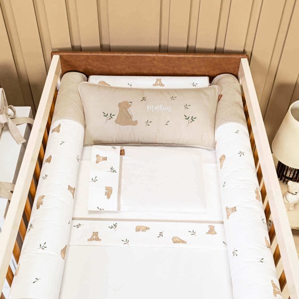 KIT BERÇO POESIA BEGE 07 PCS - Imagem 4